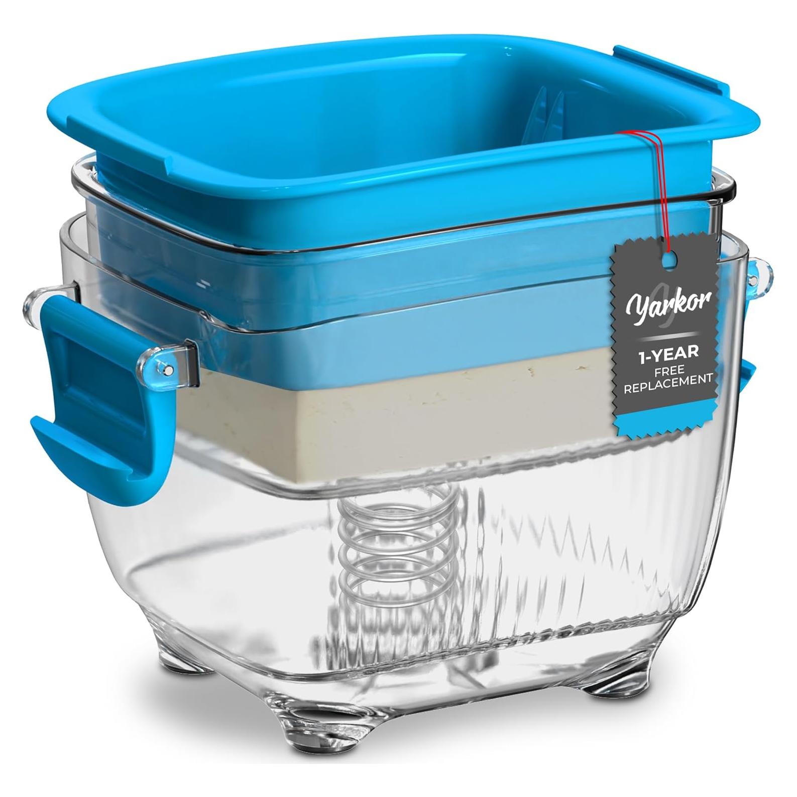 Prensa de Tofu Yarkor Grande 570g, Apta para Lavavajillas