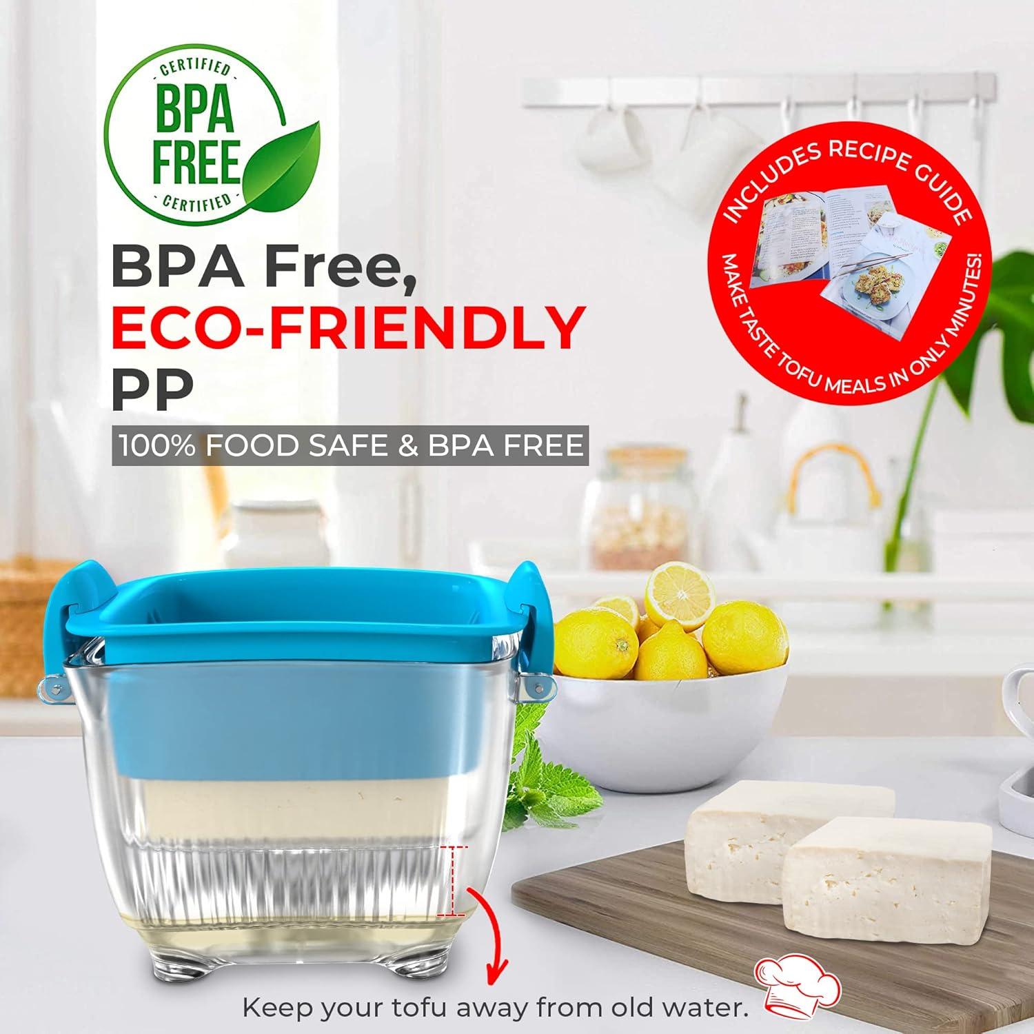 Prensa de Tofu Yarkor Grande 570g, Apta para Lavavajillas