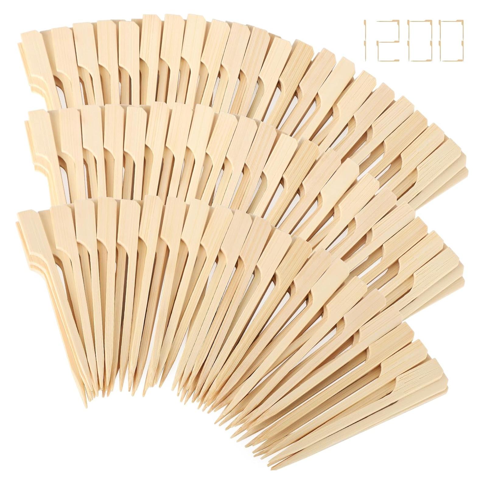 Palillos de Cóctel de Bambú FATLODA 3.5" 1200PCS