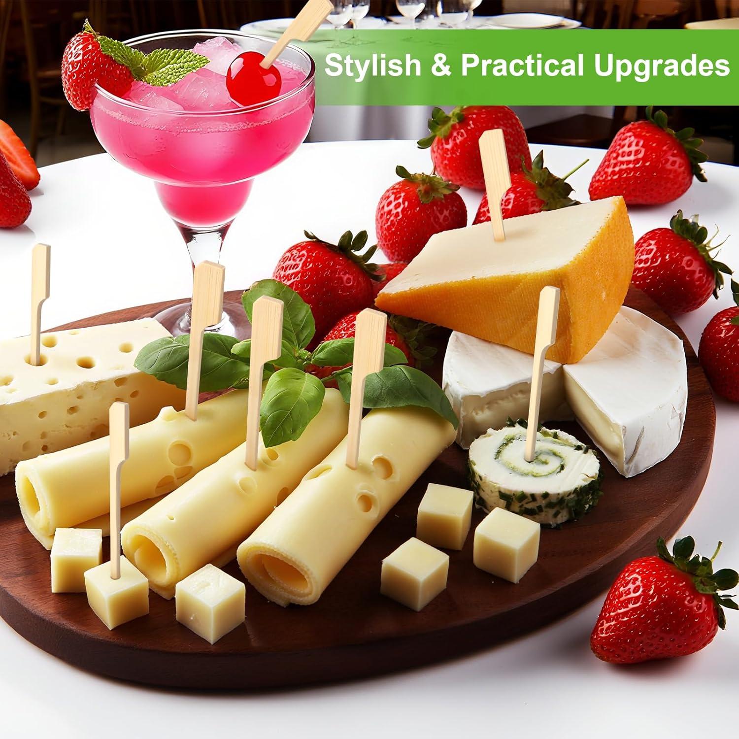 Palillos de Cóctel de Bambú FATLODA 3.5" 1200PCS