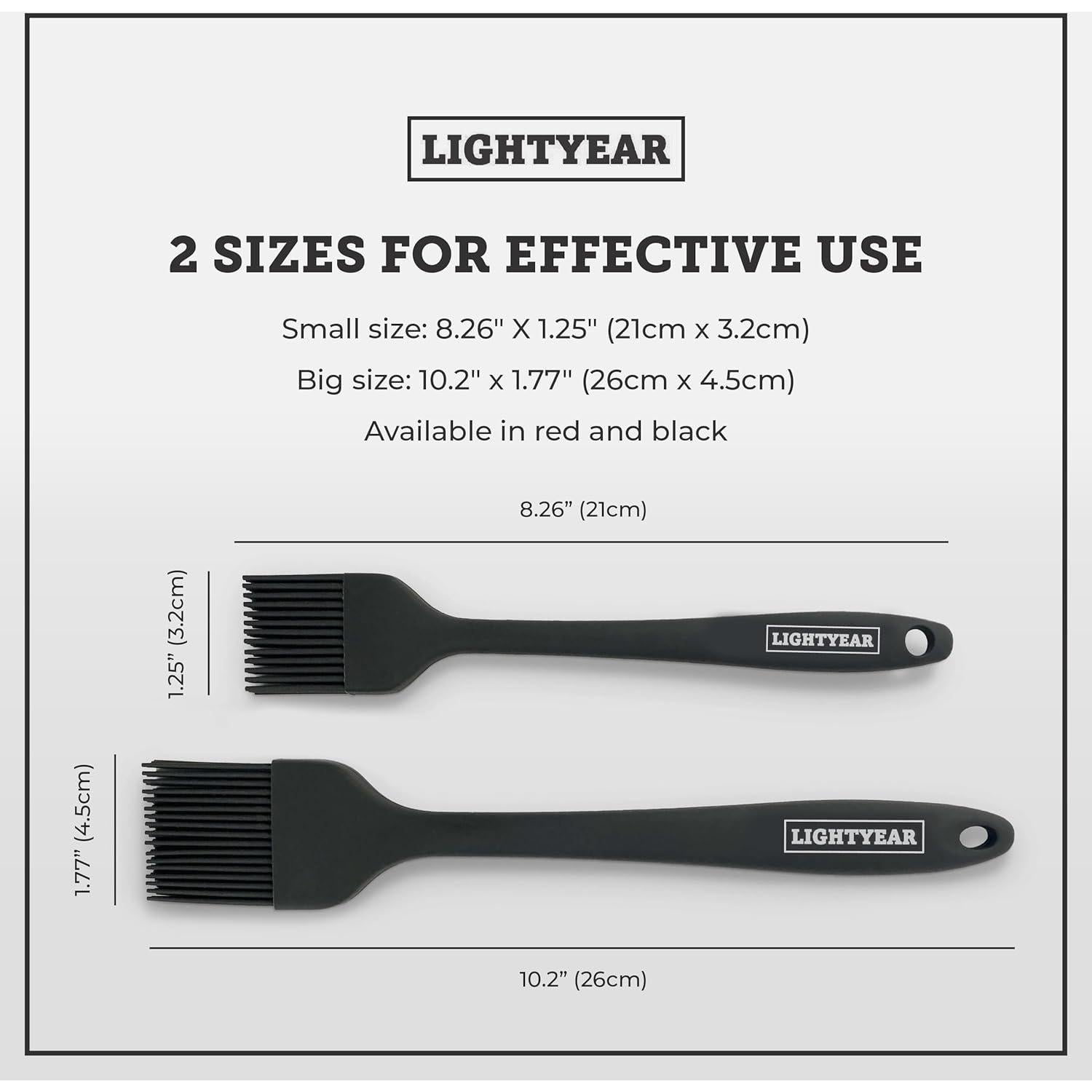 Juego de Brochas de Silicona Lightyear - 2 Pcs Resistente al Calor