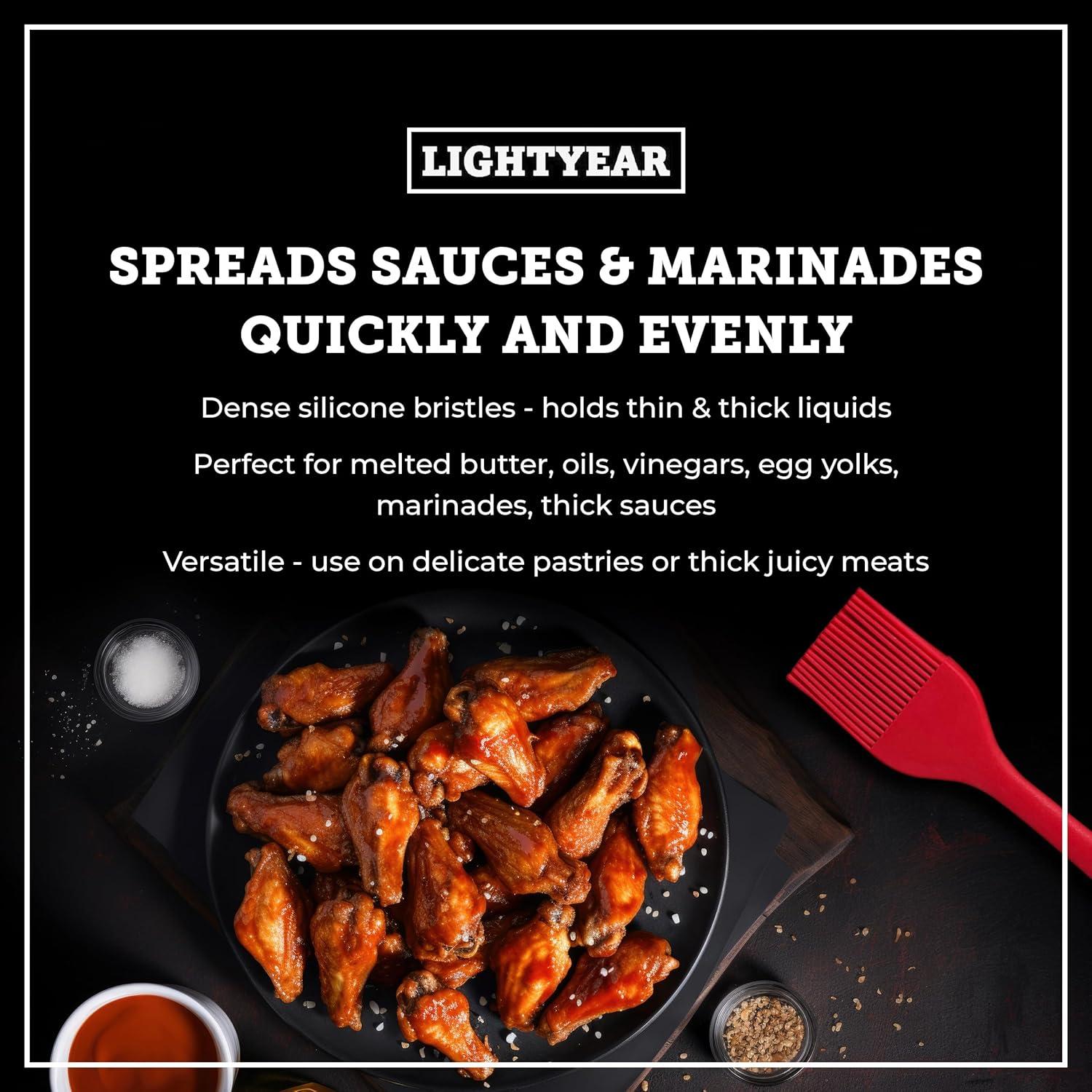 Juego de Brochas de Silicona Lightyear - 2 Pcs Resistente al Calor