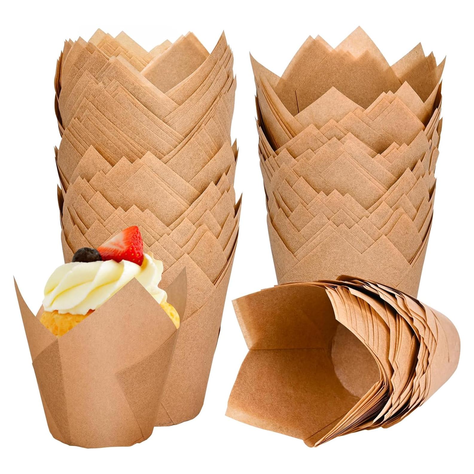 120 Forros de Cupcake Tulipán Neyimqr Naturales 85g