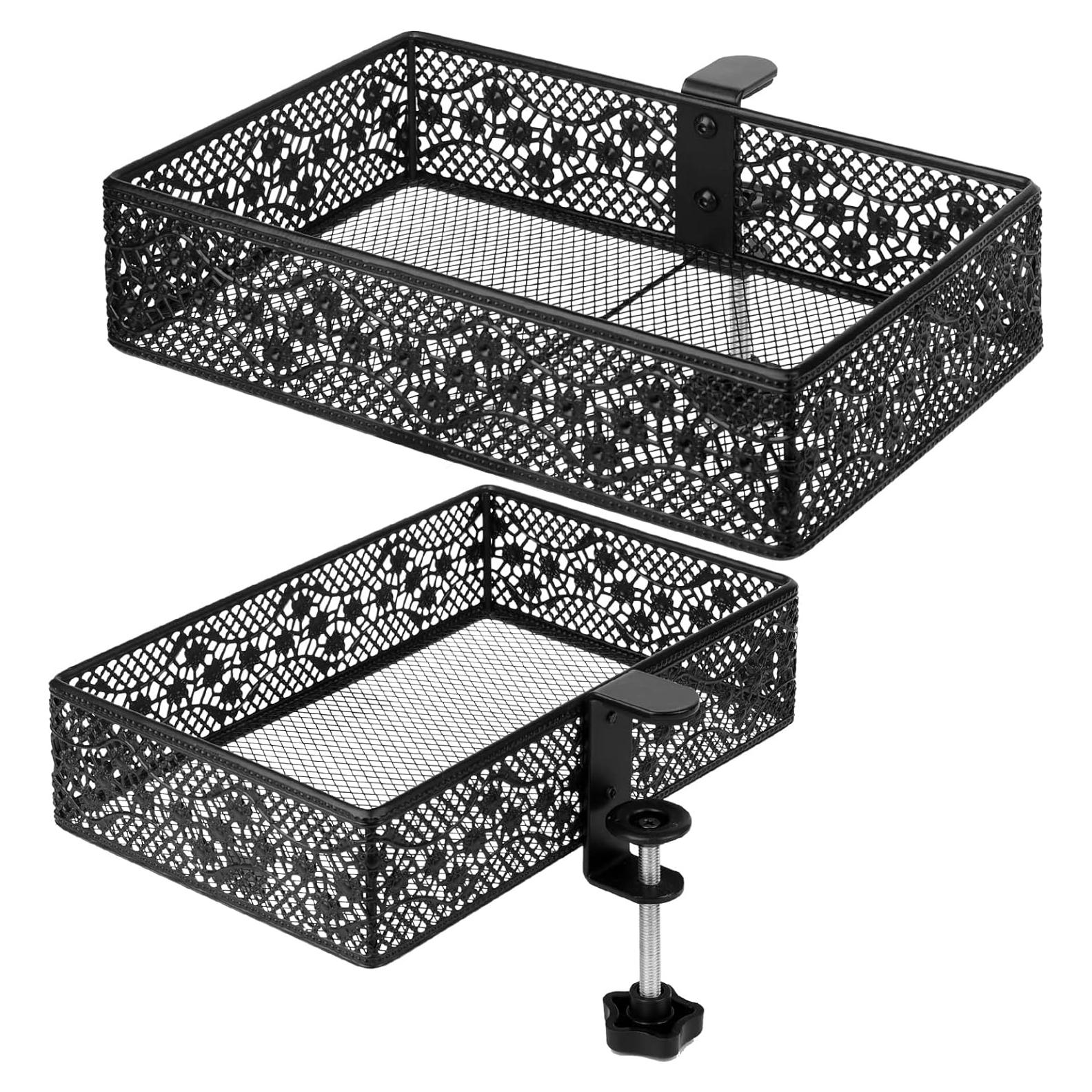 Organizador Bajo Escritorio Aurynns 2 Paquetes Negro