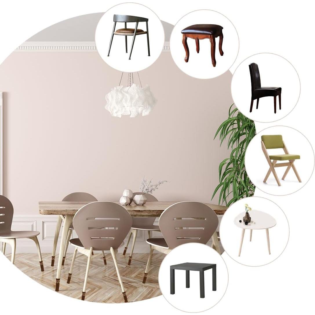 Protectores de Piernas de Silla LZYMSZ 40PCS Antideslizantes