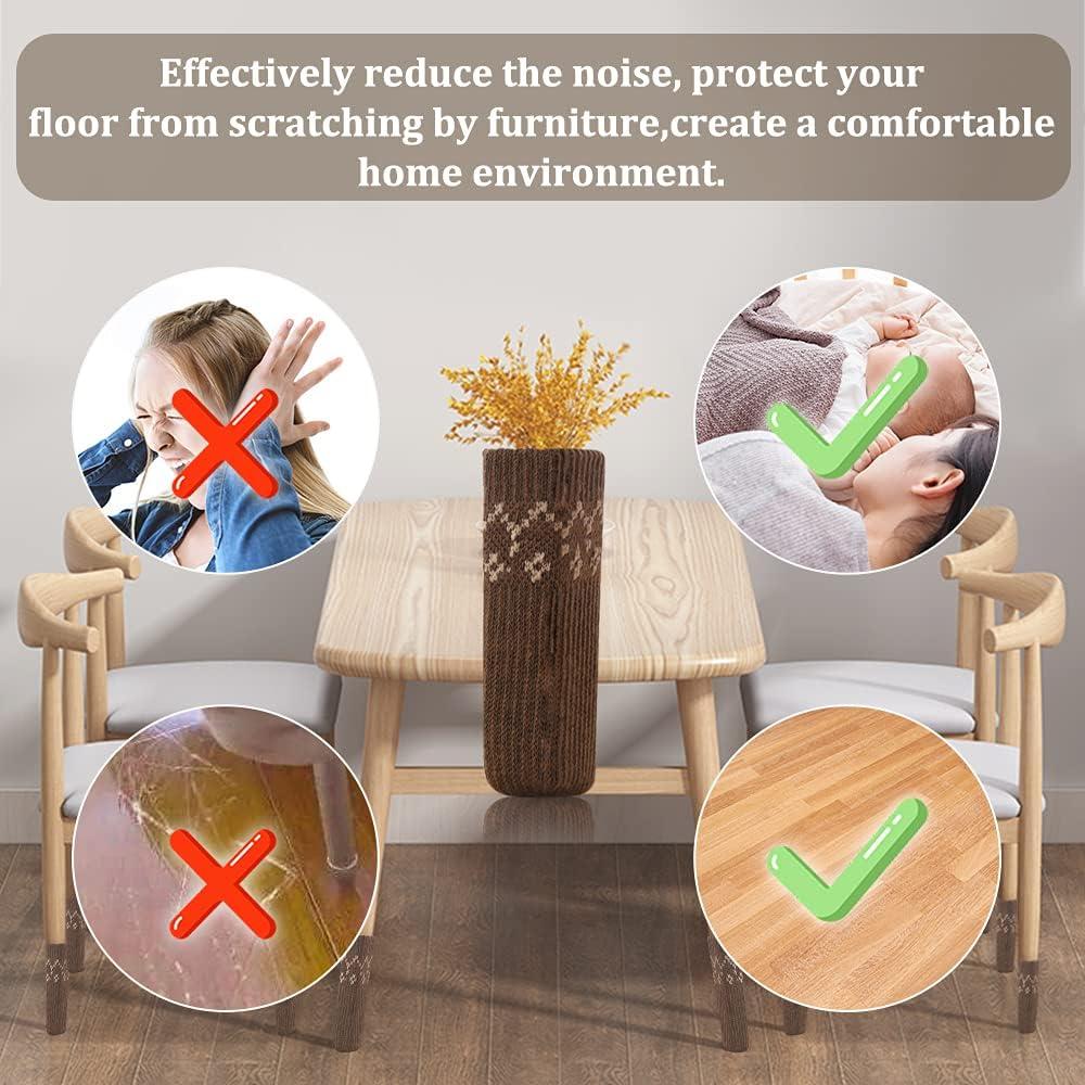 Protectores de Piernas de Silla LZYMSZ 40PCS Antideslizantes