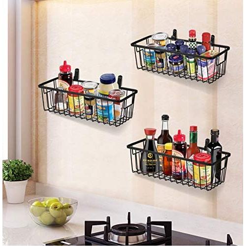 Cestas de Alambre Organizador de Baño SheeChung 2 Paquete Negro