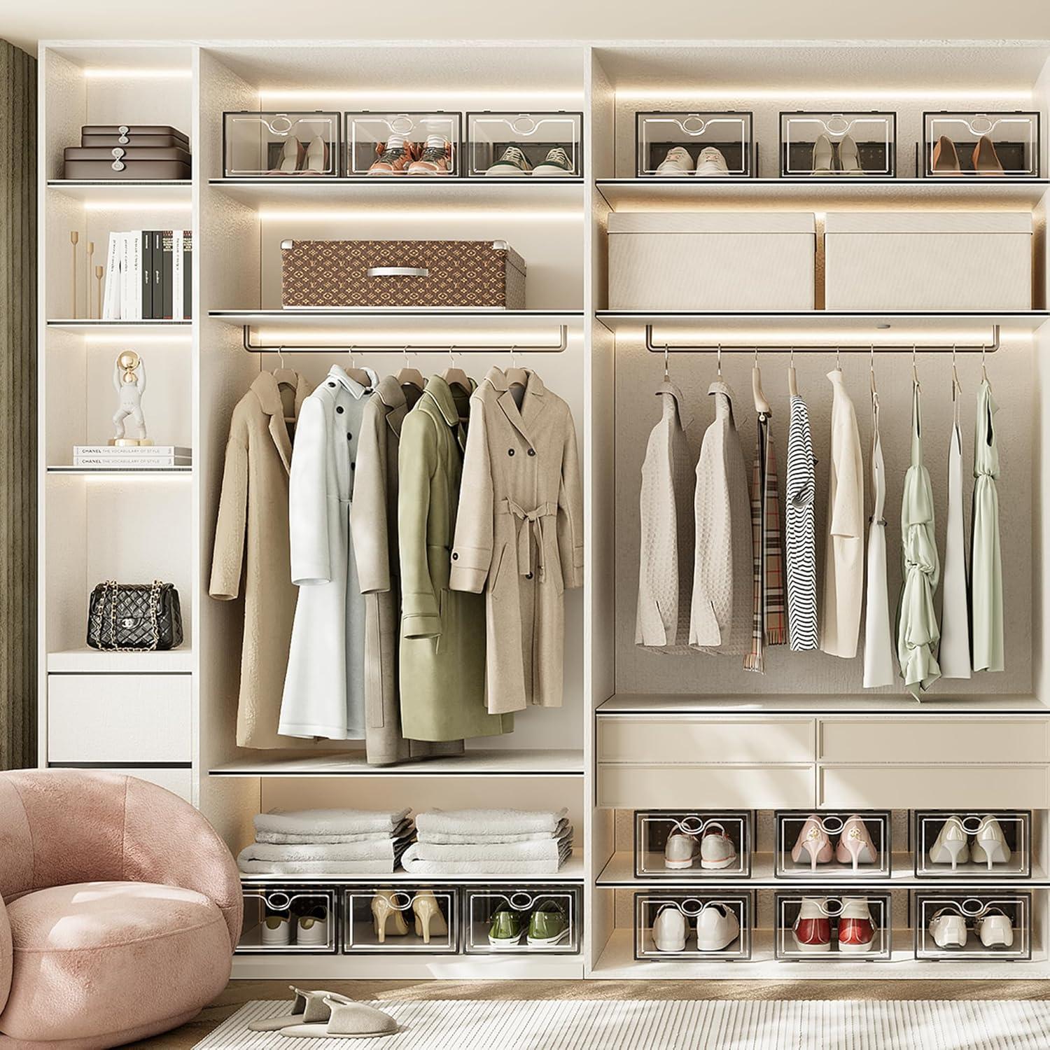 Cajas de Almacenamiento de Zapatos Pinkpum 15 Unidades Negro