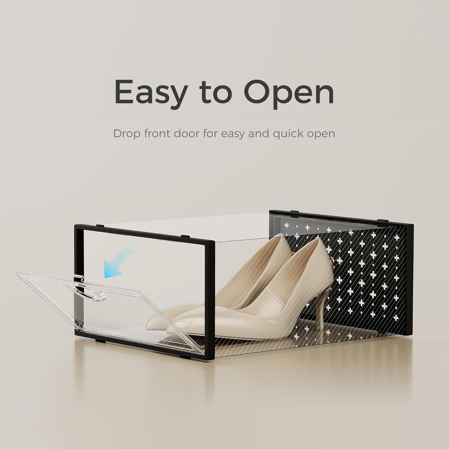 Cajas de Almacenamiento de Zapatos Pinkpum 15 Unidades Negro