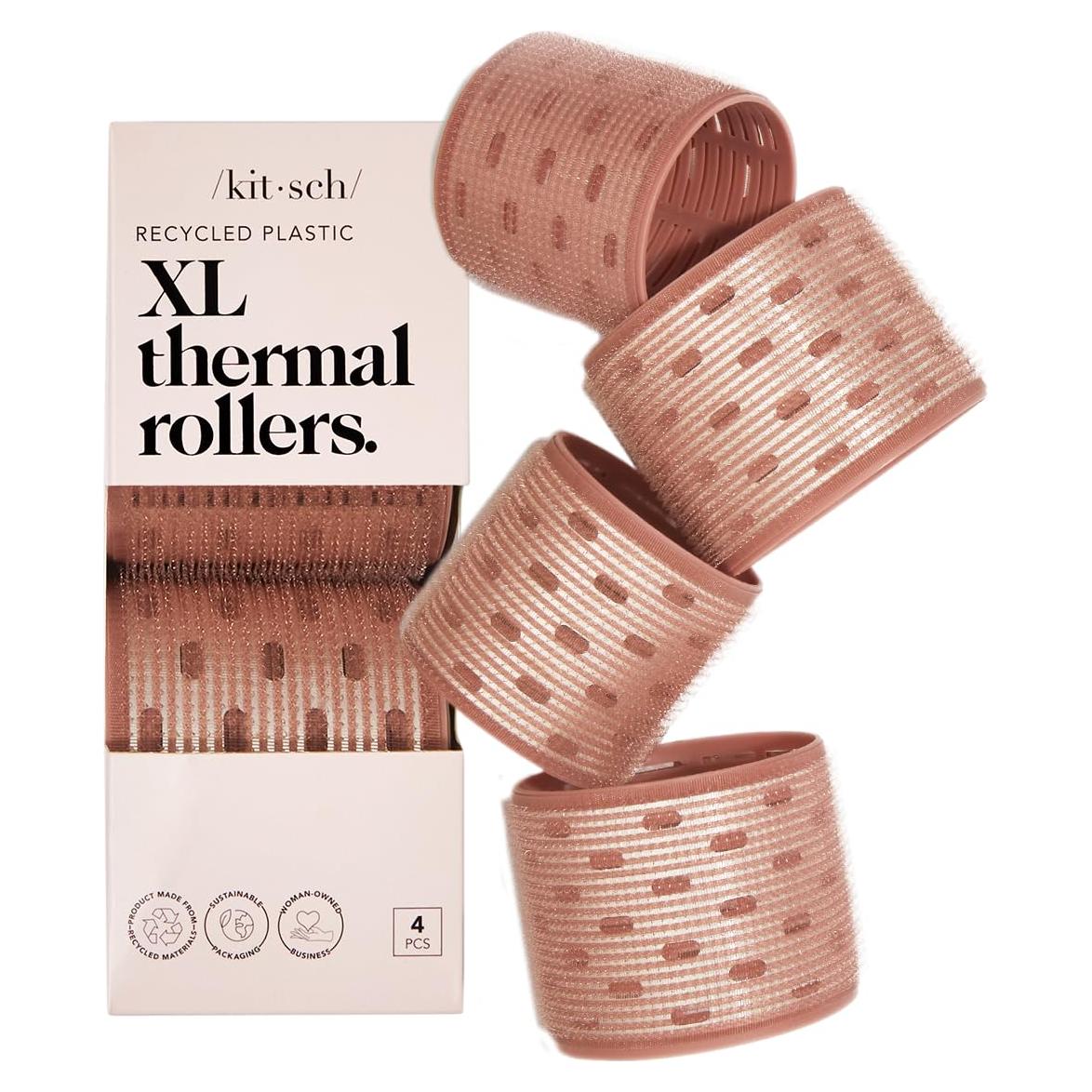 Rulos Térmicos de Cerámica Kitsch Pro - Set de 4 Terracota