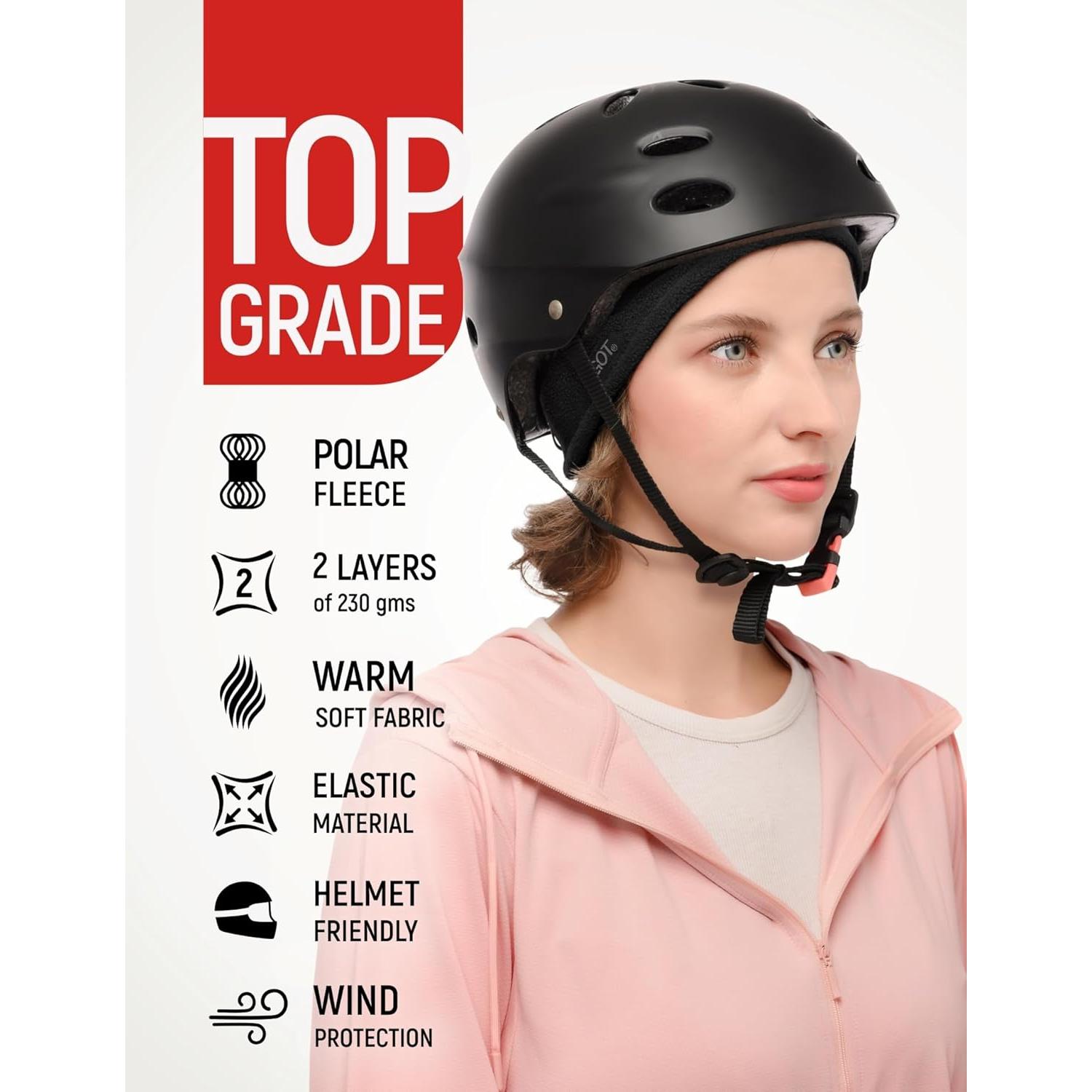 Banda Calentadora de Orejas GOT Sports para Mujeres - Forro Polar Negro