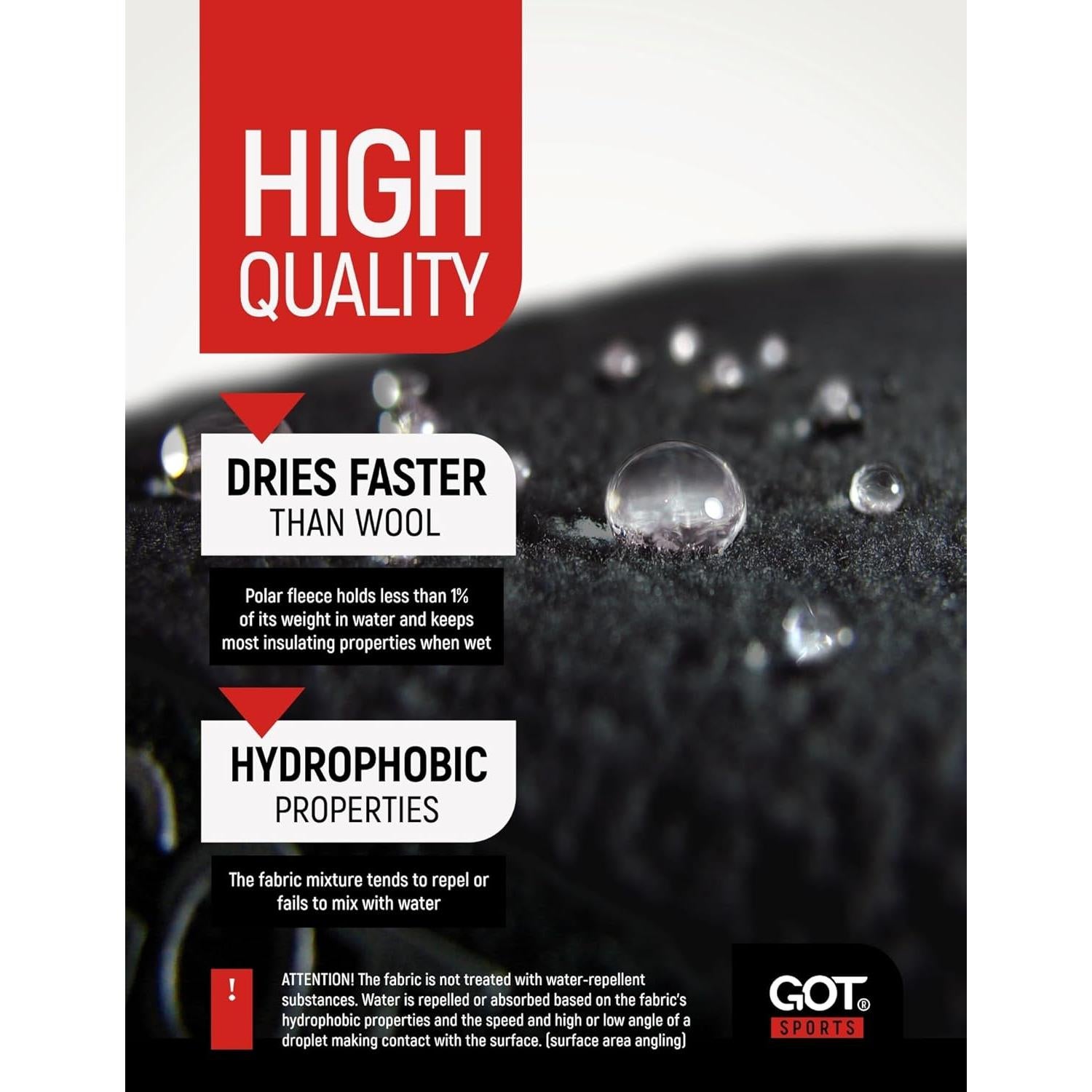 Banda Calentadora de Orejas GOT Sports para Mujeres - Forro Polar Negro