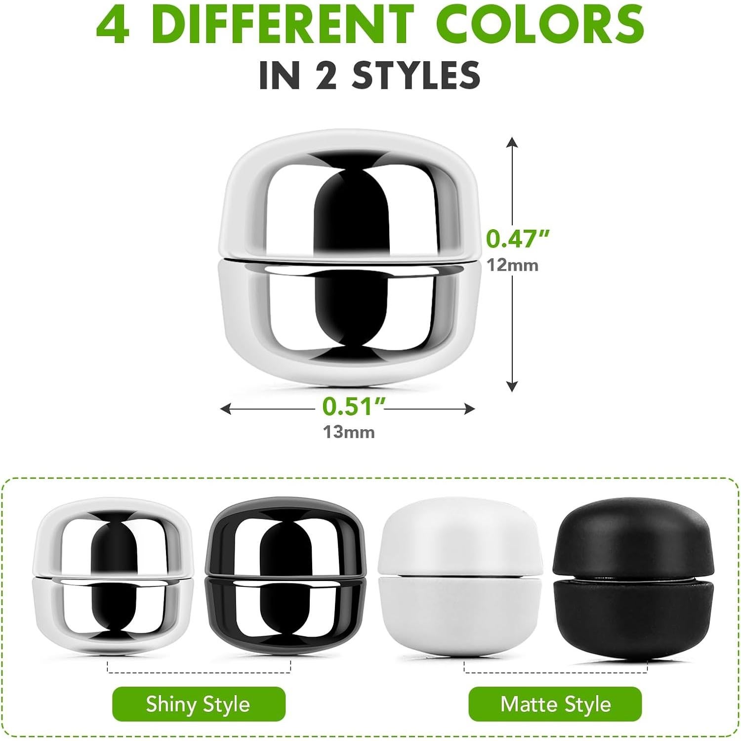 Pines Magnéticos VSKIZ para Hijab - Paquete de 4 Piezas