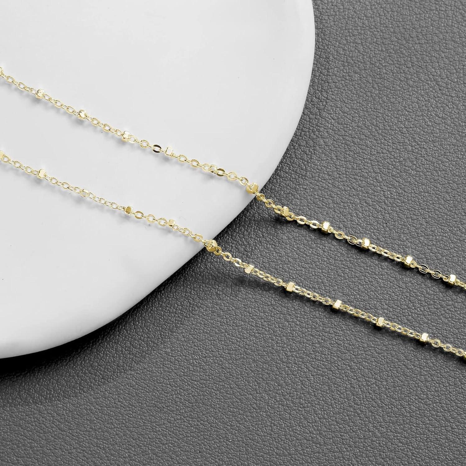 Tobilleras de Oro 14K y Plata Ajustables para Mujeres