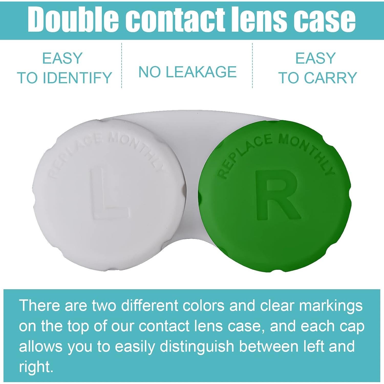 Estuche para Lentes de Contacto Lasiyanor 12 Piezas Multicolor