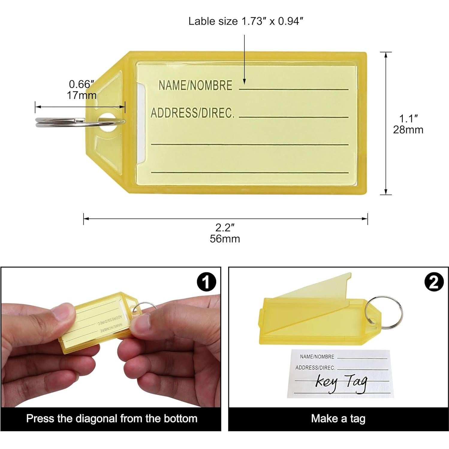 Organizador de Llaves Donmon con 20 Ganchos de Resorte Plata