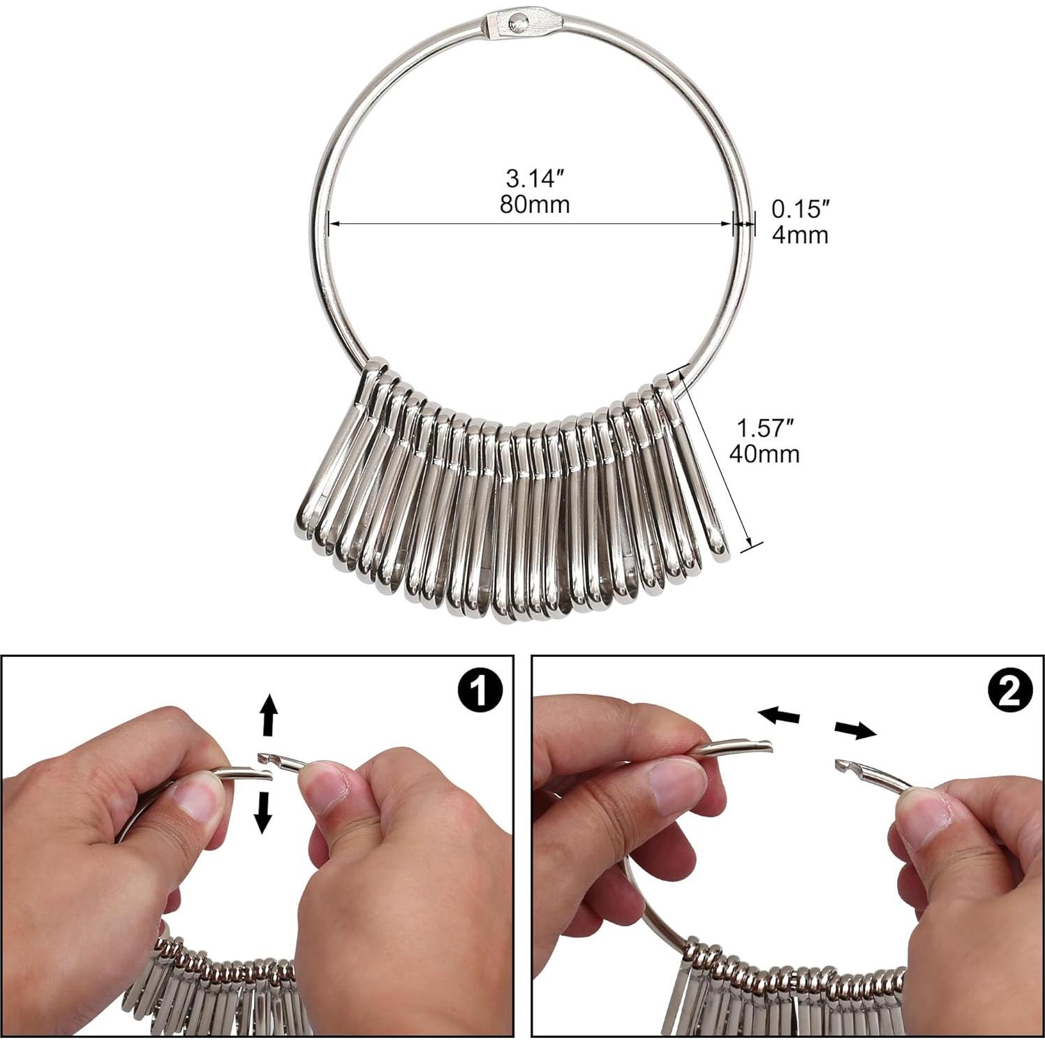 Organizador de Llaves Donmon con 20 Ganchos de Resorte Plata