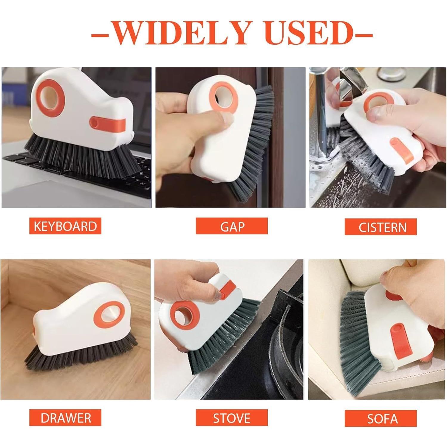 Cepillo de limpieza de ranuras de ventana Lazynice 2 en 1