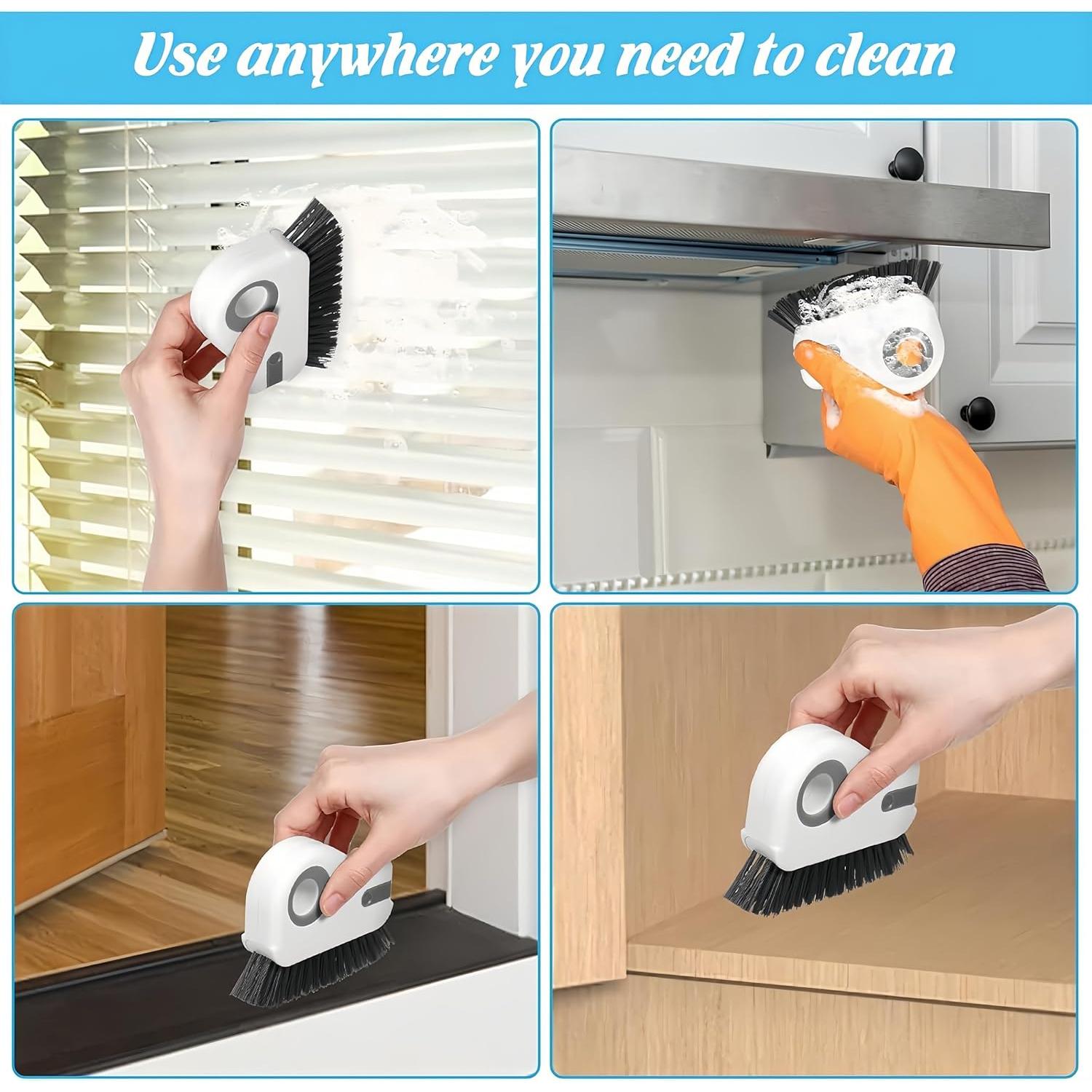 Cepillo de limpieza de ranuras de ventana Lazynice 2 en 1