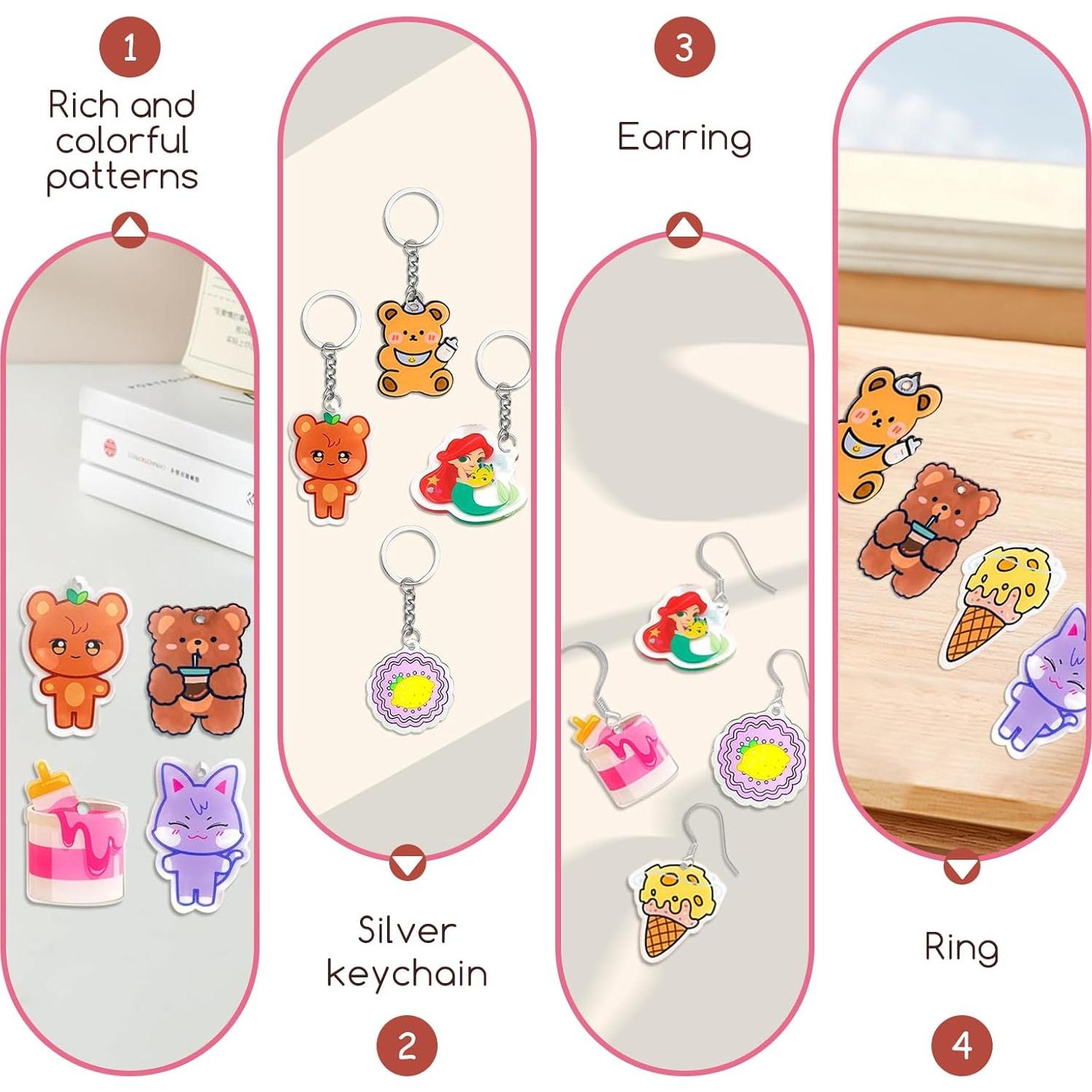 25 Hojas de Plástico Shrinky Dink Gushu 20x14.5cm Manualidades