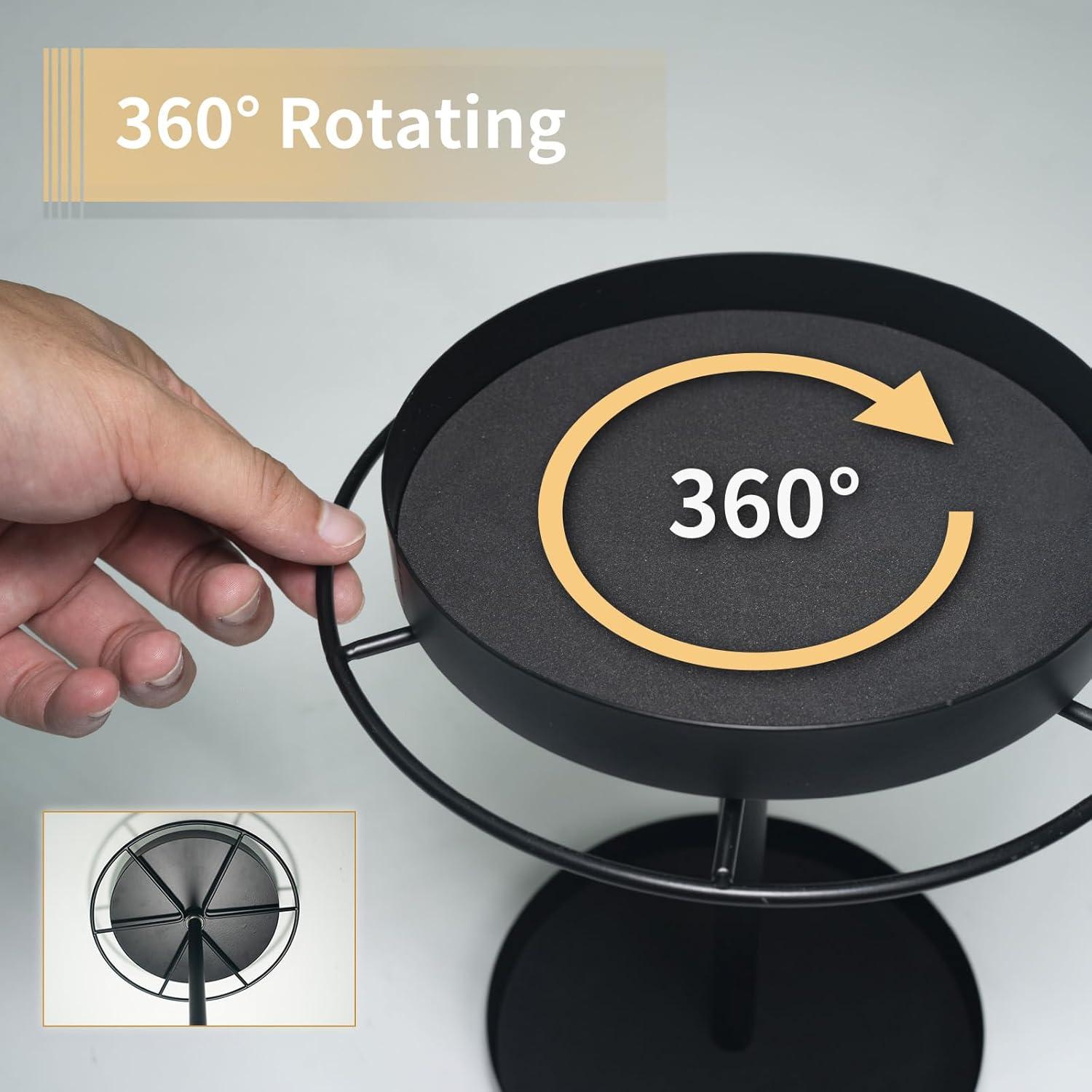 Organizador de Gafas REDANT Rotatorio 360° Metal Negro