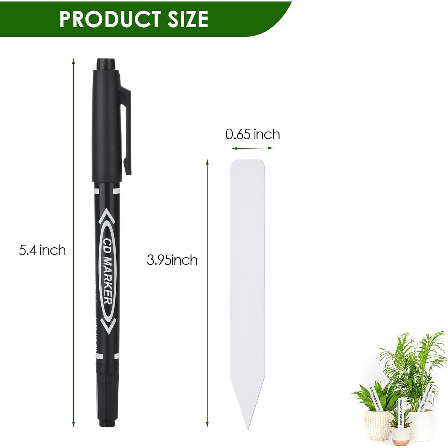 Etiquetas para Plantas 120PCS Darfukei, Marcadores Impermeables