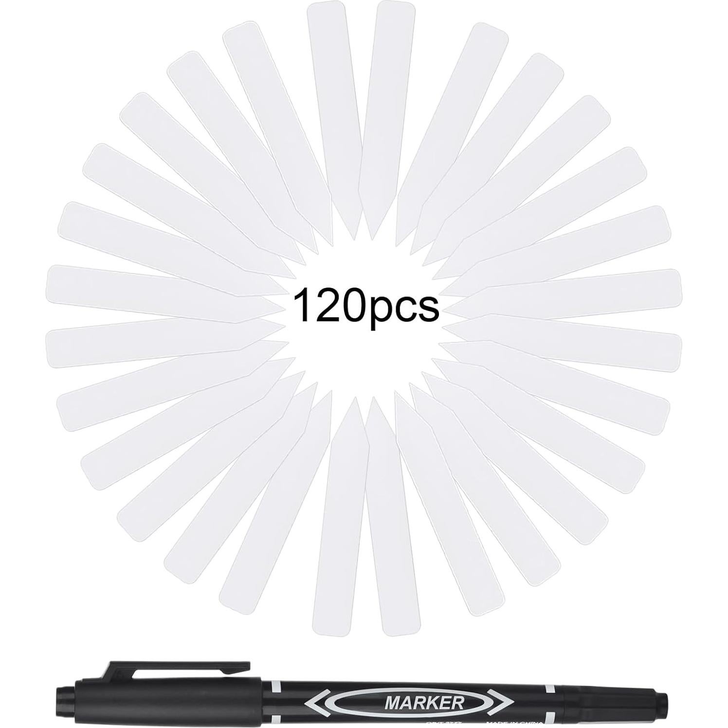 Etiquetas para Plantas 120PCS Darfukei, Marcadores Impermeables