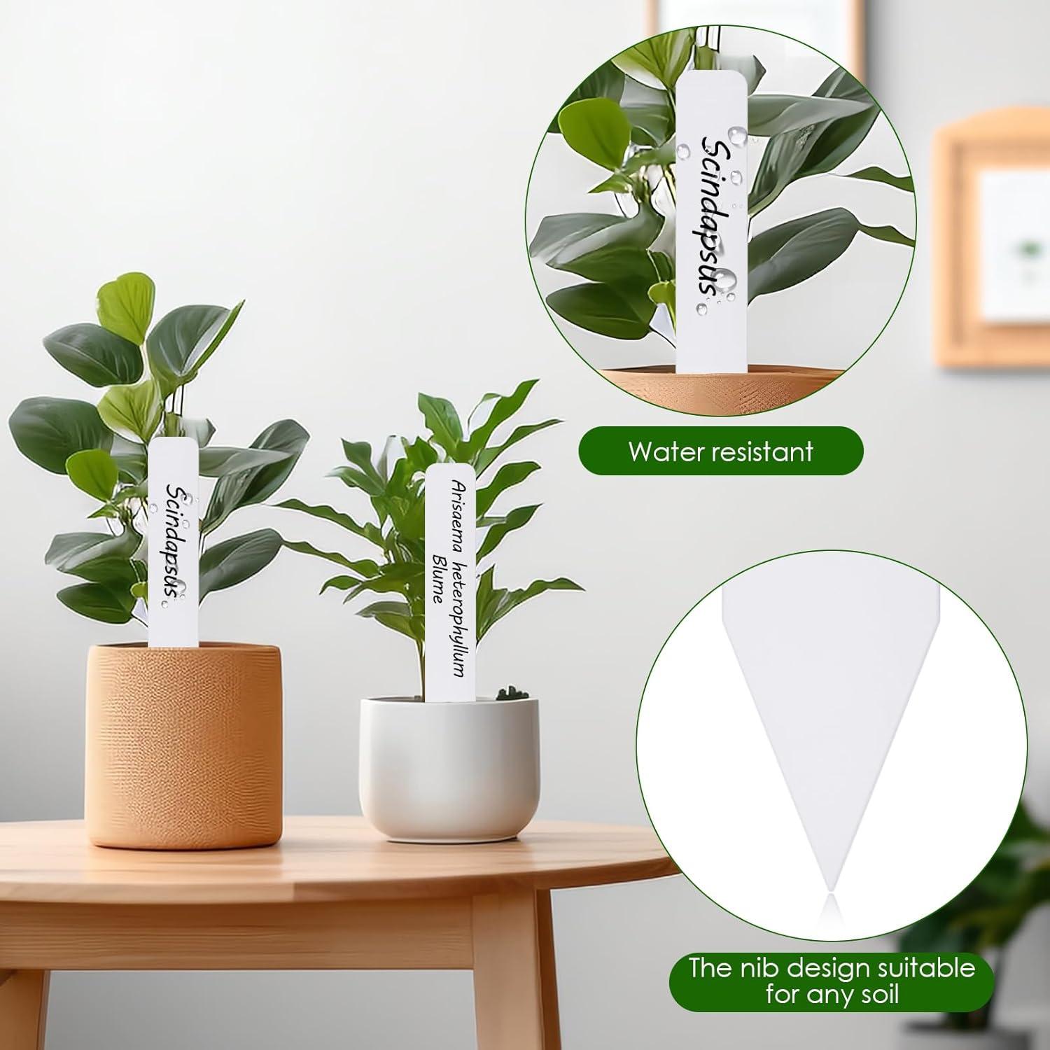 Etiquetas para Plantas 120PCS Darfukei, Marcadores Impermeables