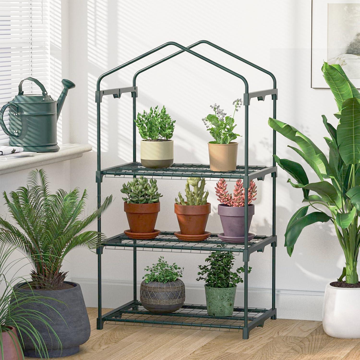 Invernadero Portátil TianC Beauty 3 Niveles con Cubierta PE