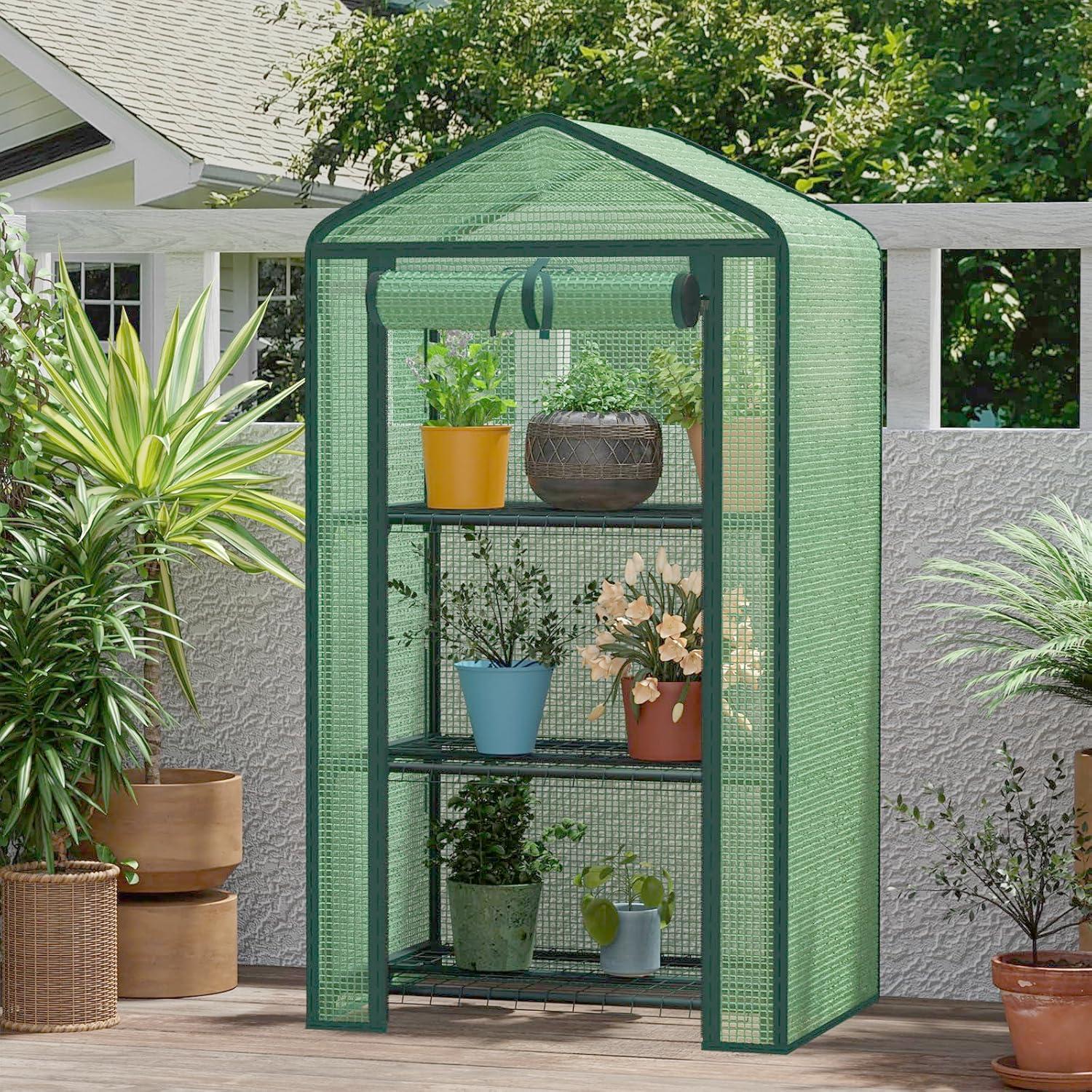 Invernadero Portátil TianC Beauty 3 Niveles con Cubierta PE