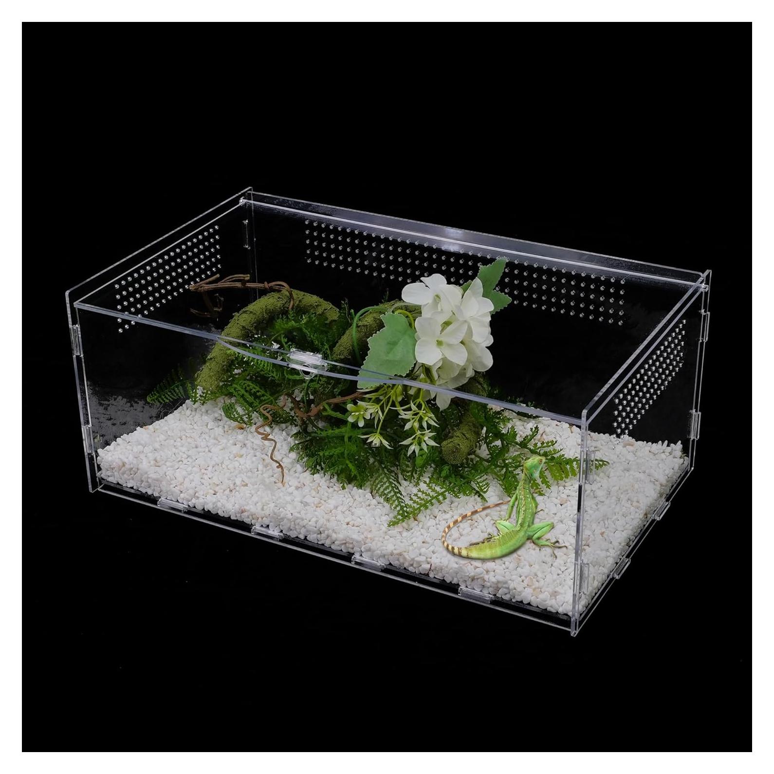 Terrario Acrílico UCandy 15.24x20.32x35.56 cm para Reptiles