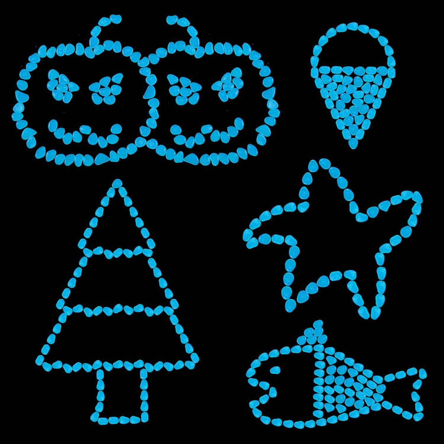 Piedras Luminiscentes OSOPOLA 150 PCS Azul Decorativas