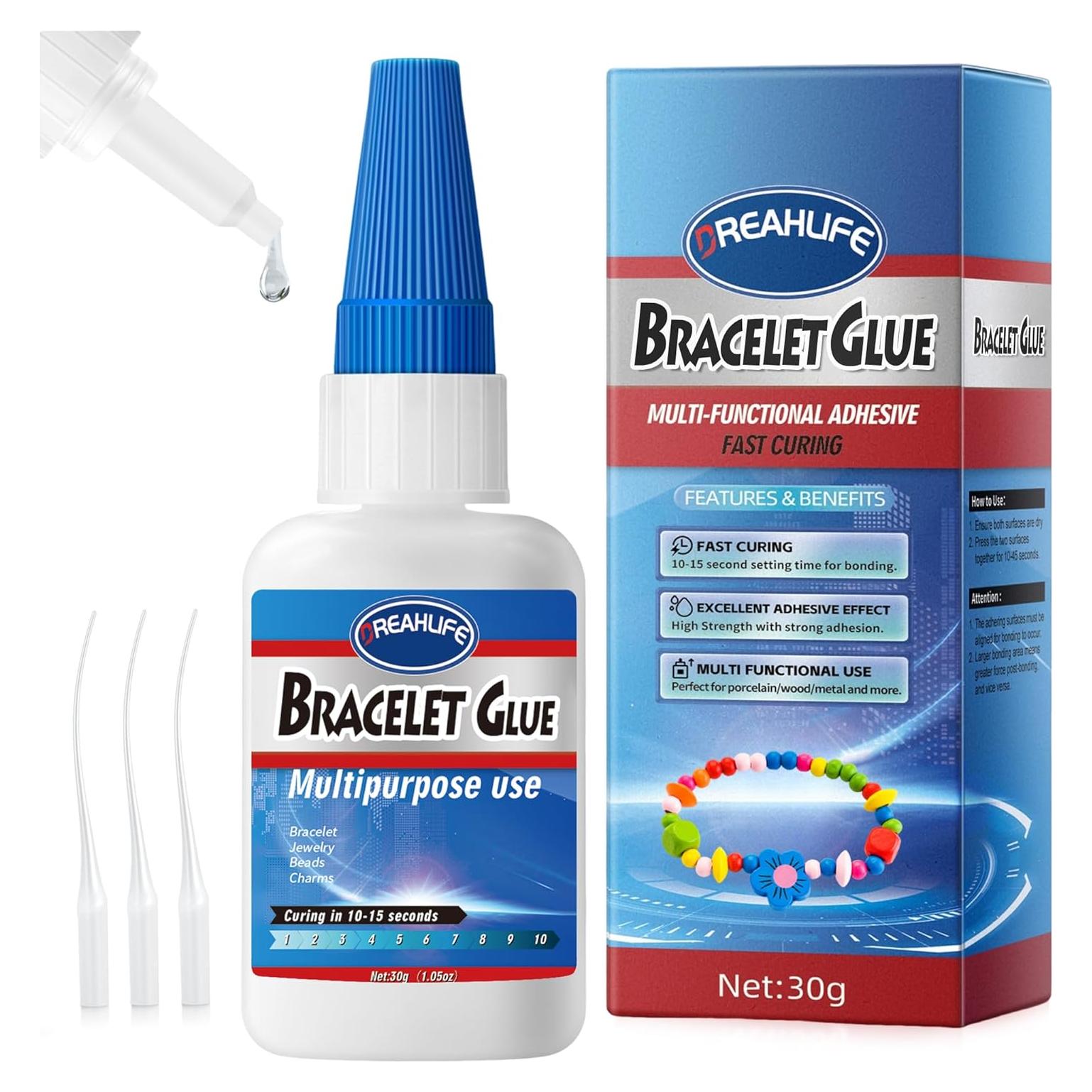 Pegamento para Joyería DREAHLIFE 30g - Adhesivo Claro para Pulseras