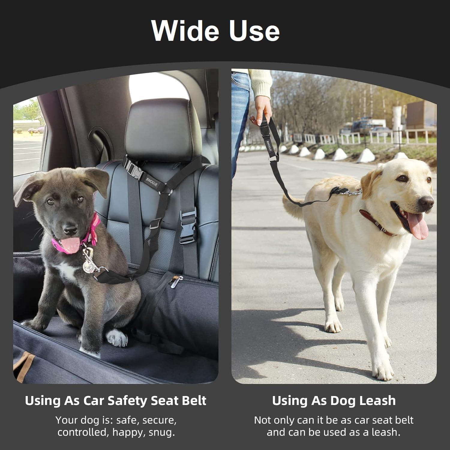 Paquete de 3 Cinturones de Seguridad para Perros CuoiArte