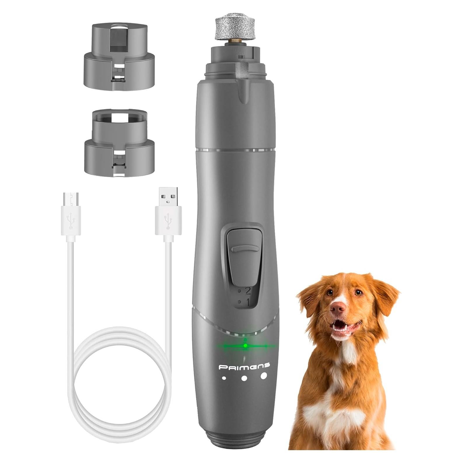 Afilador de Uñas para Perros Primens con Luz LED y 2 Velocidades