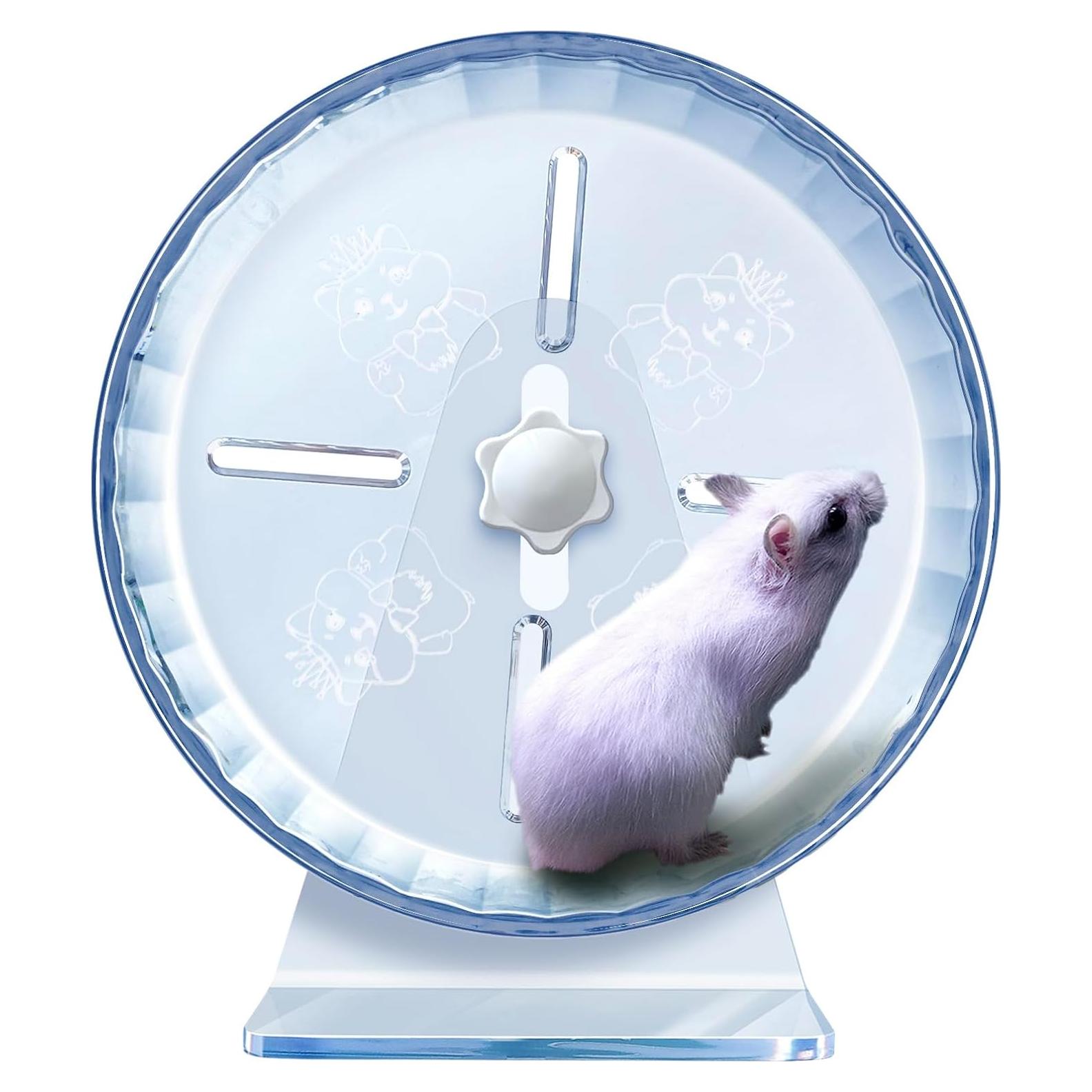 Rueda de Hámster Silenciosa lazYYzal 17.78 cm Transparente