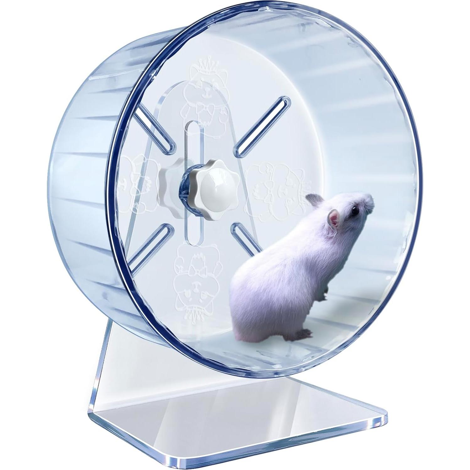 Rueda de Hámster Silenciosa lazYYzal 17.78 cm Transparente