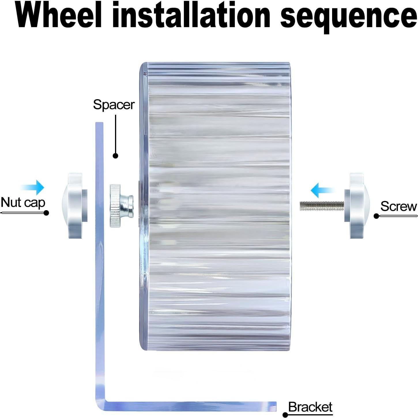 Rueda de Hámster Silenciosa lazYYzal 17.78 cm Transparente