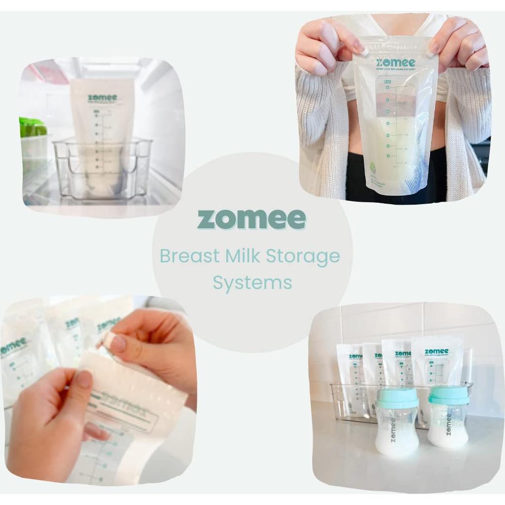 Bolsas Desechables para Almacenamiento de Leche Materna Zomee 8 oz