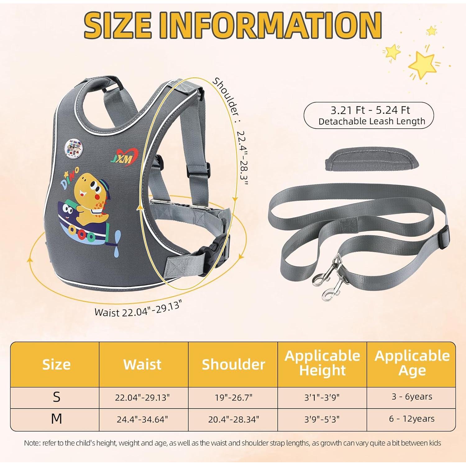 Arnés de Seguridad para Niños con Autismo JXM 12540 - Ajustable