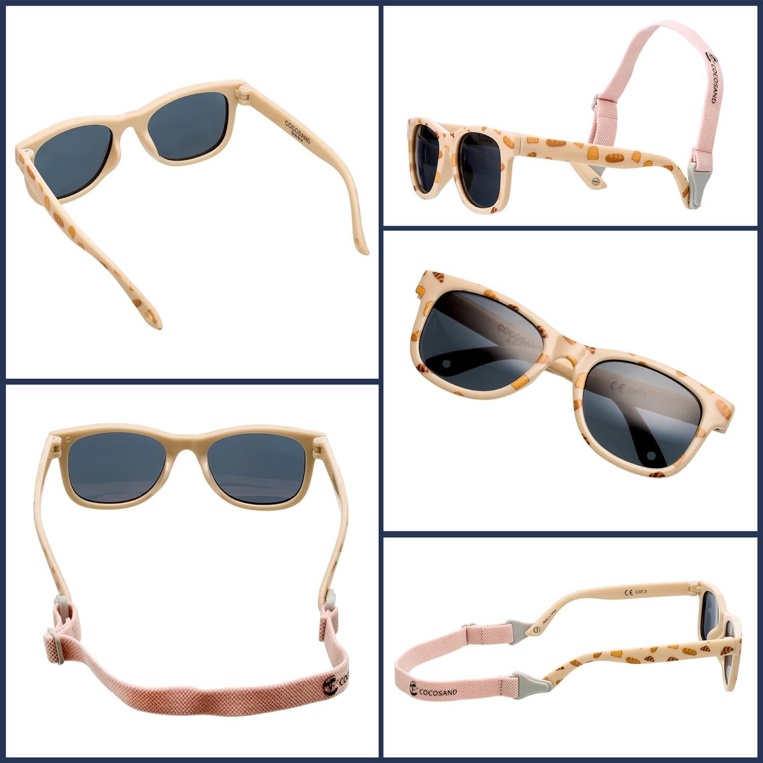 Gafas de sol polarizadas COCOSAND para bebés 0-24 meses UV