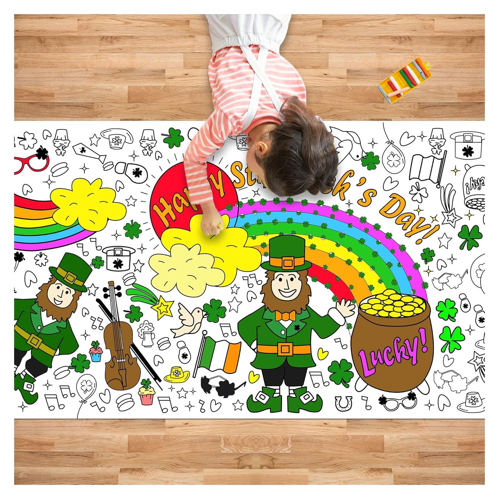 Póster de Colorear Gigante OHOME 182.9x76.2cm San Patricio