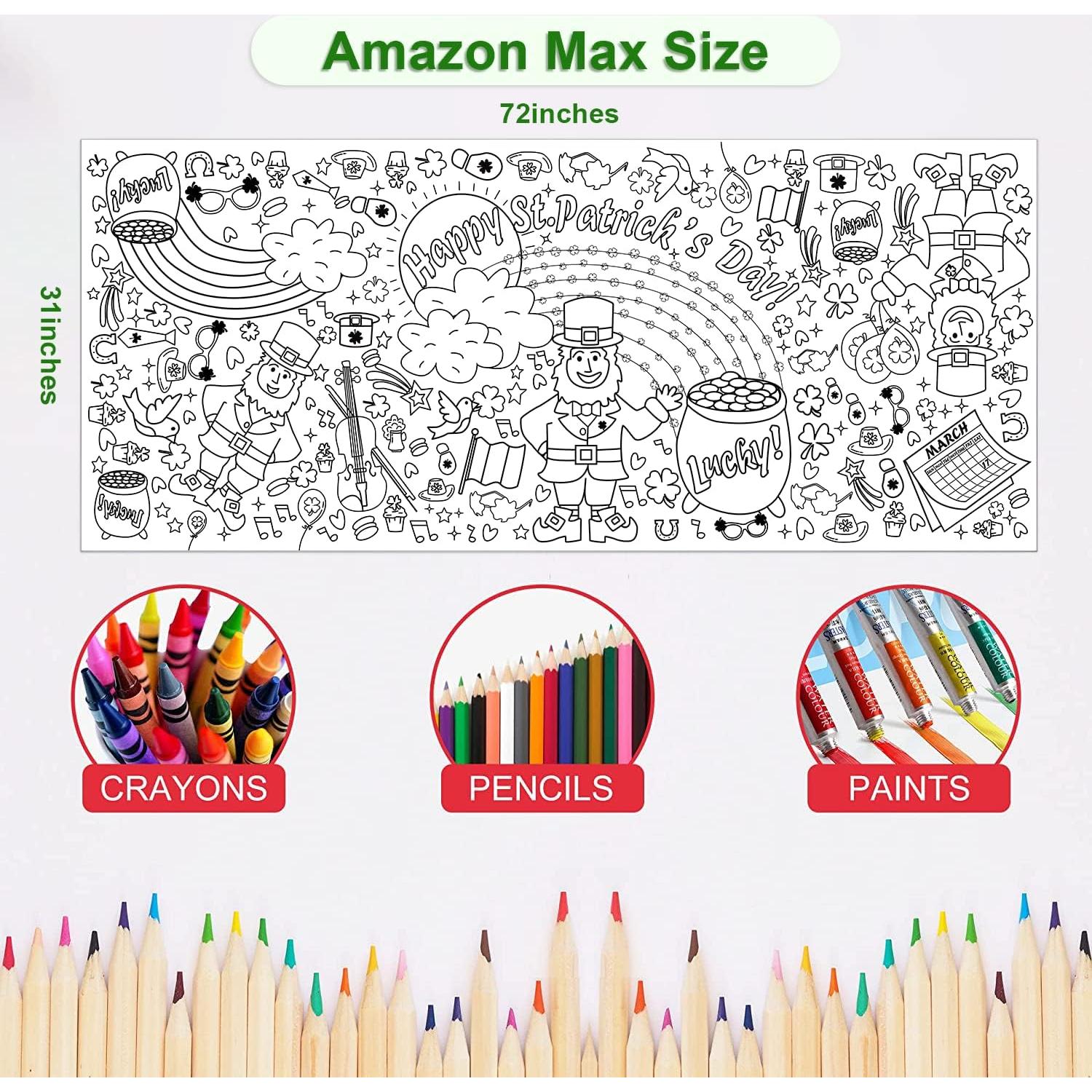 Póster de Colorear Gigante OHOME 182.9x76.2cm San Patricio