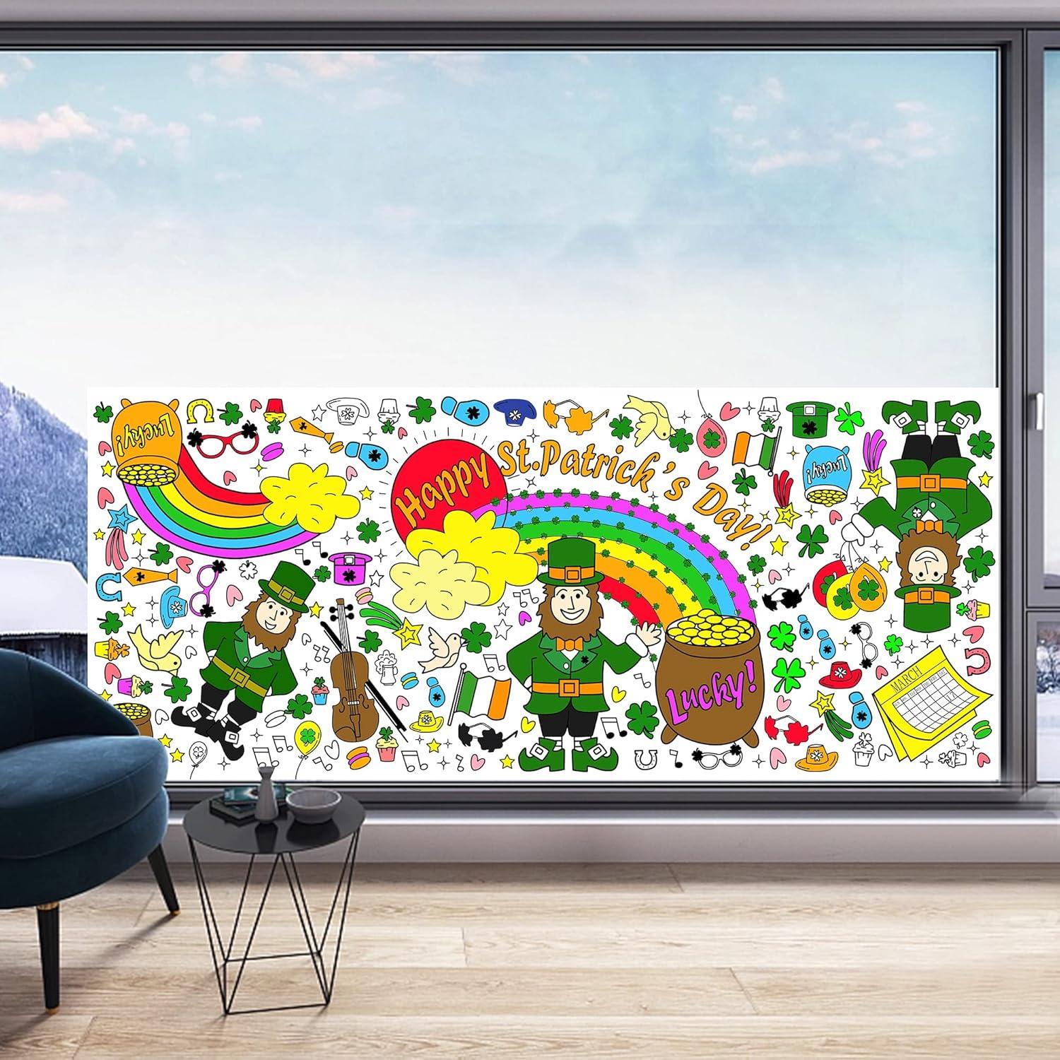Póster de Colorear Gigante OHOME 182.9x76.2cm San Patricio