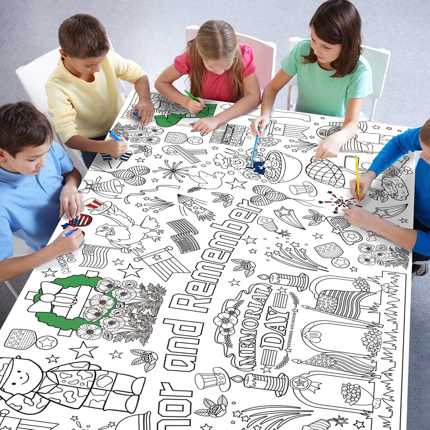 Póster Gigante para Colorear OHOME 182.9x76.2 cm Día de los Muertos