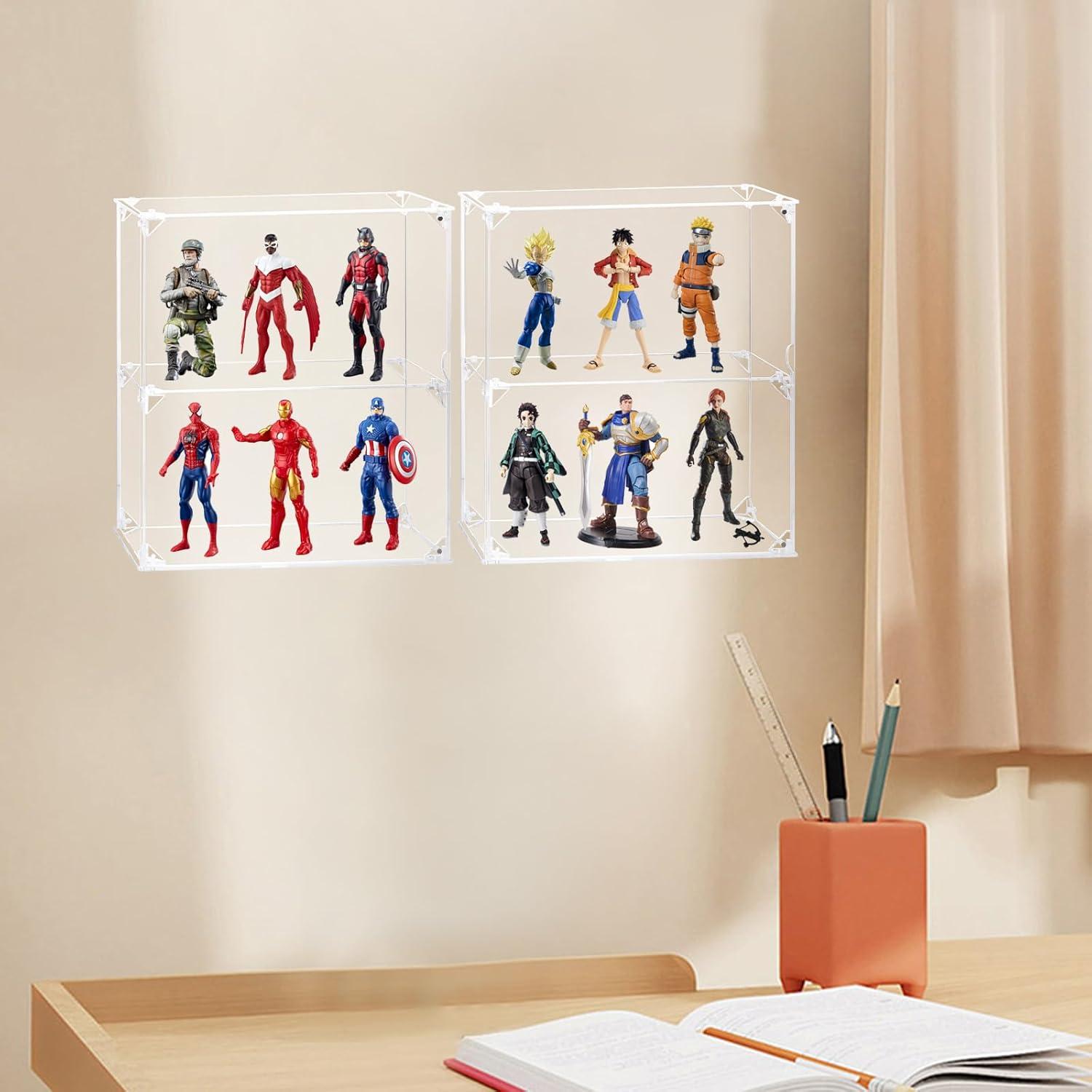 Caja de Exhibición Acrílica 2 Niveles Dezzer 30.5x10.2x33.4 cm