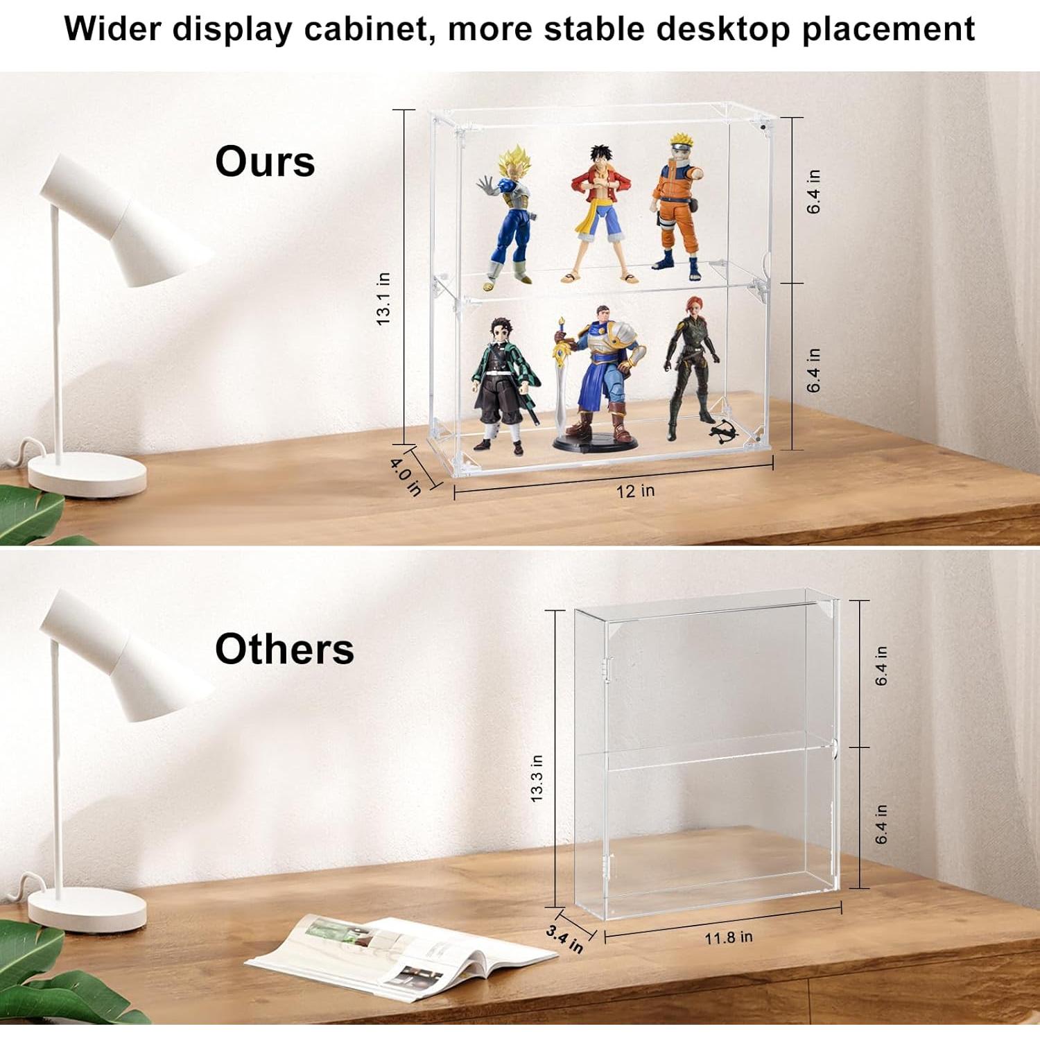 Caja de Exhibición Acrílica 2 Niveles Dezzer 30.5x10.2x33.4 cm