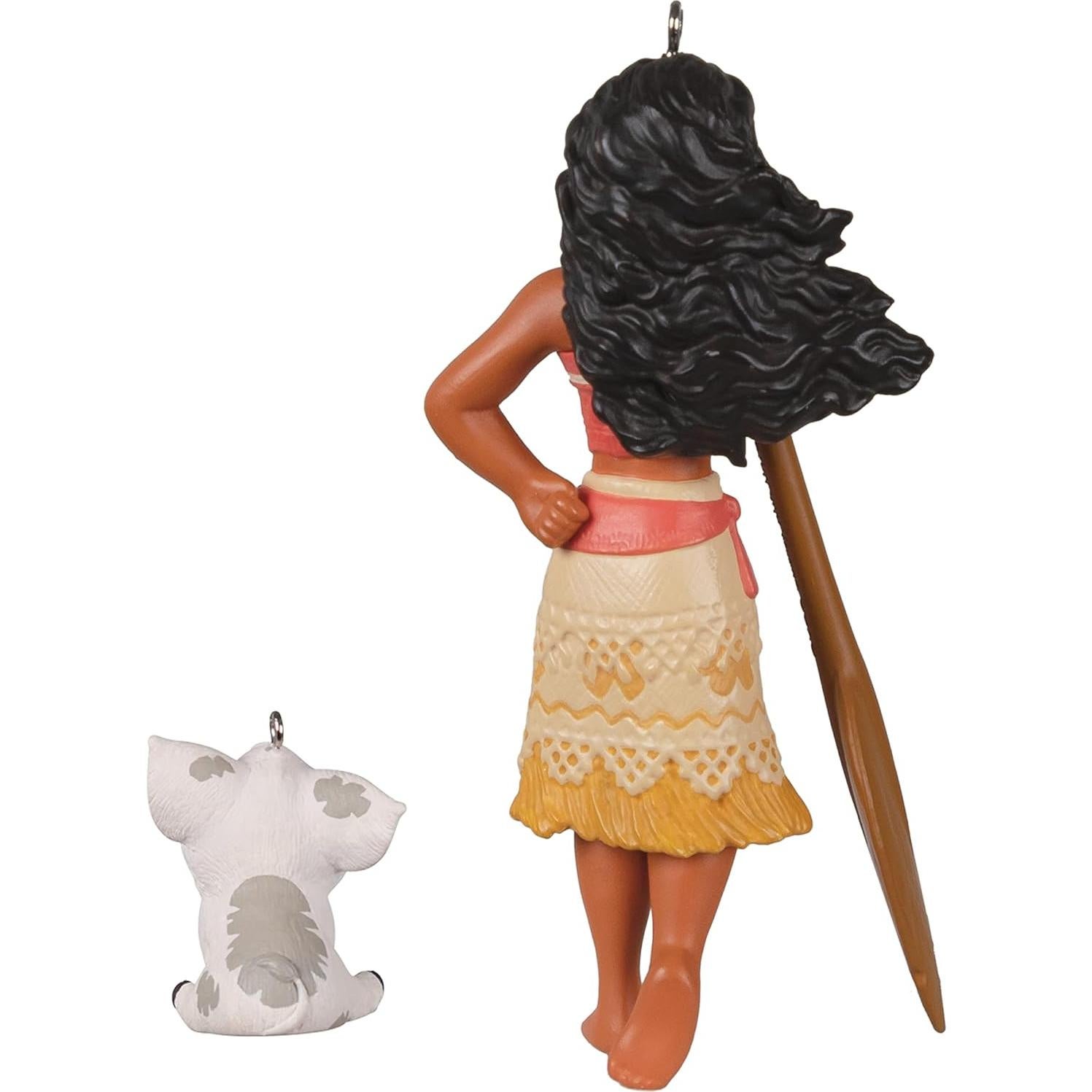 Set de 2 Adornos Navideños Hallmark Moana y Pua 2022