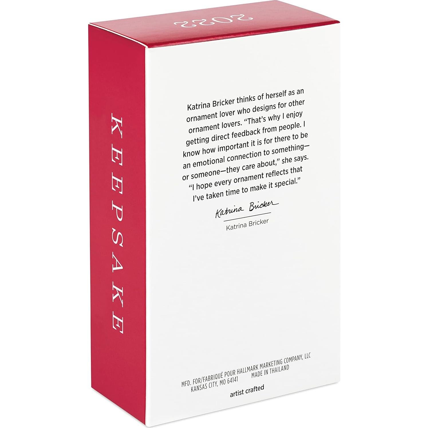 Set de 2 Adornos Navideños Hallmark Moana y Pua 2022