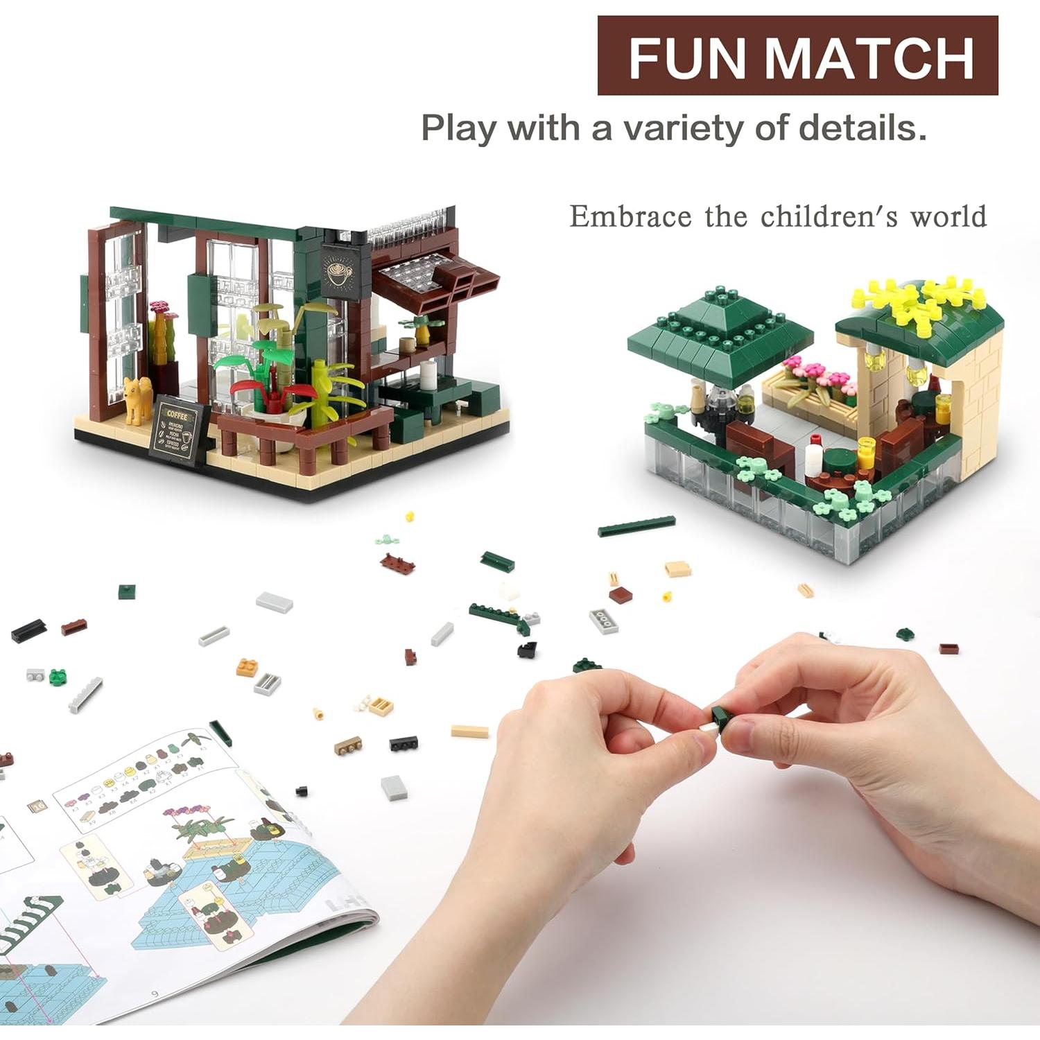 Bloques de Construcción Cafetería KLMEi 1025 Piezas Educativo